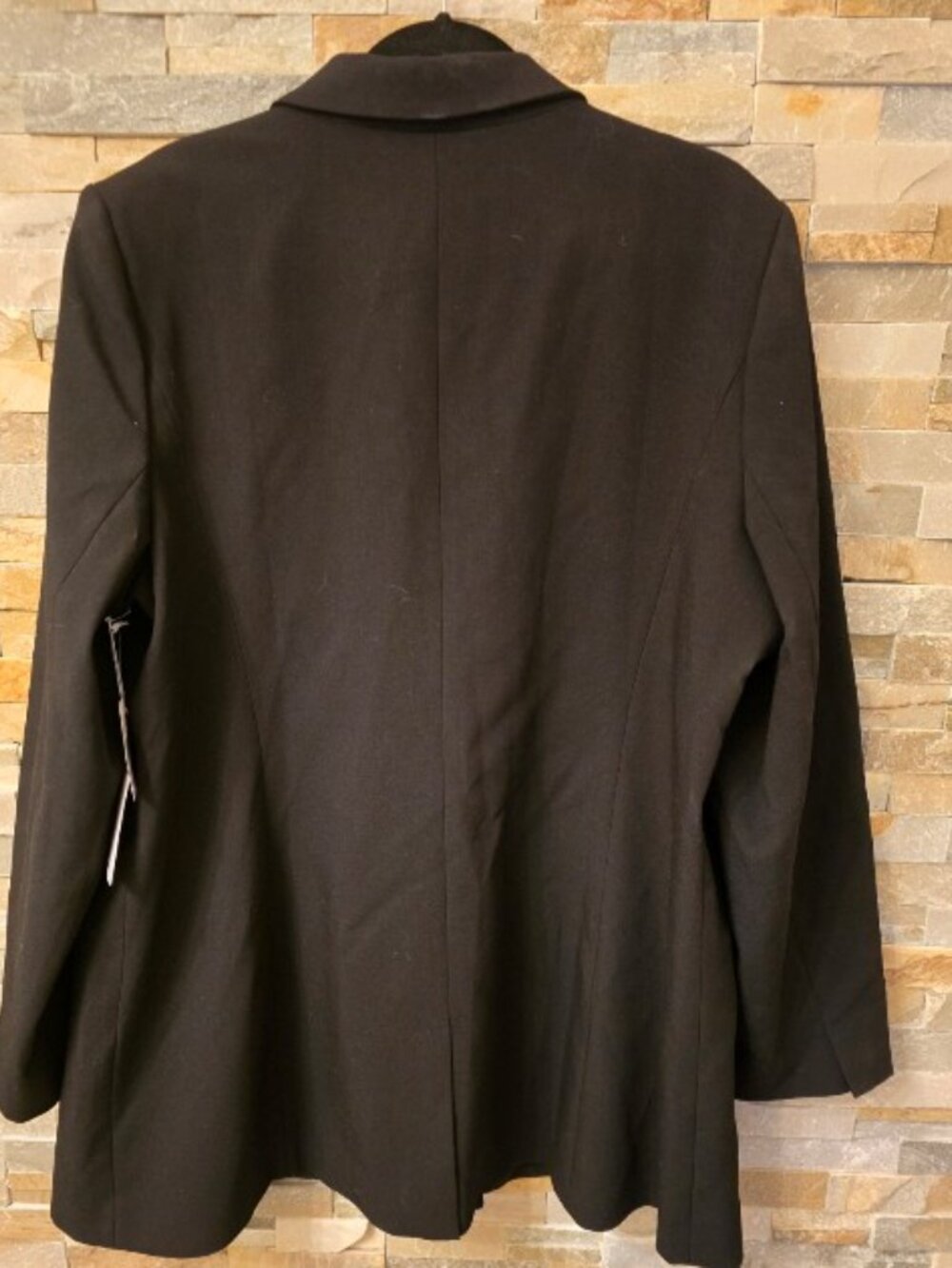 NWT Good American Black Longline Double-Breasted Blazer - 3X - 22/24 $259 - Picture 7 of 8